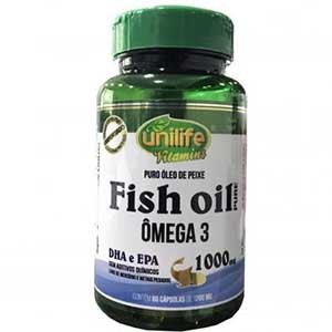 Fish Oil Ômega 3 1000mg 60 Cápsulas Unilife