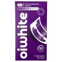 Fitas de Clareadoras Dentais Roxa Menta Suave Caixa com 5 Aplicações oiwhite