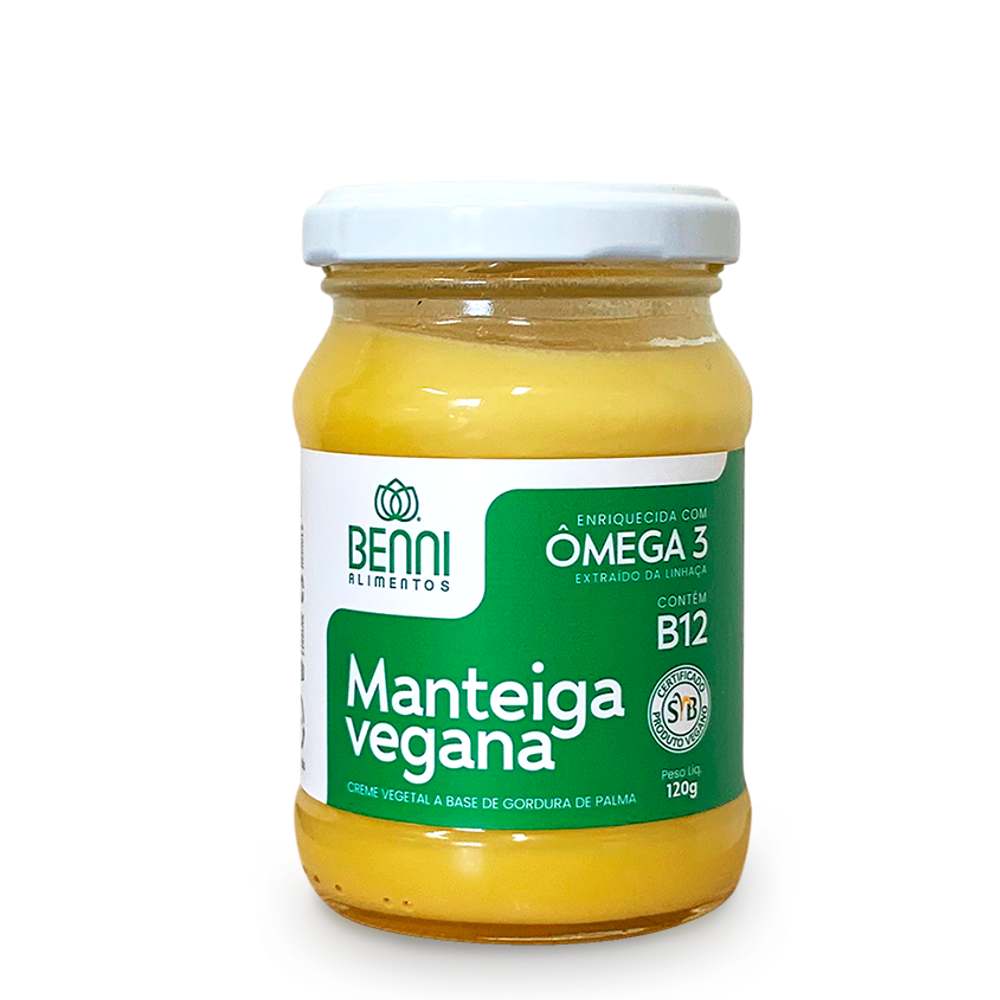 Manteiga Vegana Ghee Vegan com Ômega 3 e Vitamina B12 120g Benni