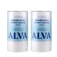 Desodorante Cristal Stick Vegano Kit com 2UN 120g Alva