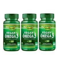 Vegan Ômega 3 Kit com 3UN de 60 Cápsulas Unilife