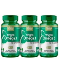 Vegan Ômega 3 Kit com 3UN de 60 Cápsulas Unilife