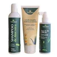Kit Tratamento Capilar Shampoo e Condicionador Fortalecedor Aloe Vera, Água de Aloe Capilar Livealo