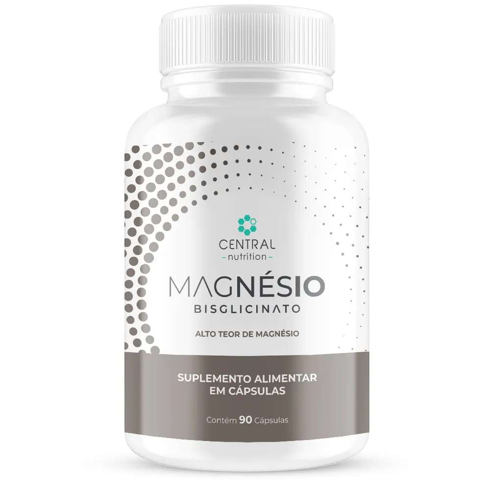 Magnésio Bisglicinato 90 Cápsulas Central Nutrition