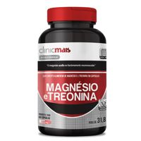 Magnésio e Treonina 60 Cápsulas ClinicMais Magnésio e Treonina 60 Cápsulas ClinicMais