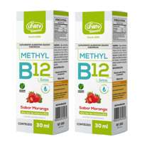 Vitamina B12 Methyl Morango Kit com 2Un de 30ml Unilife
