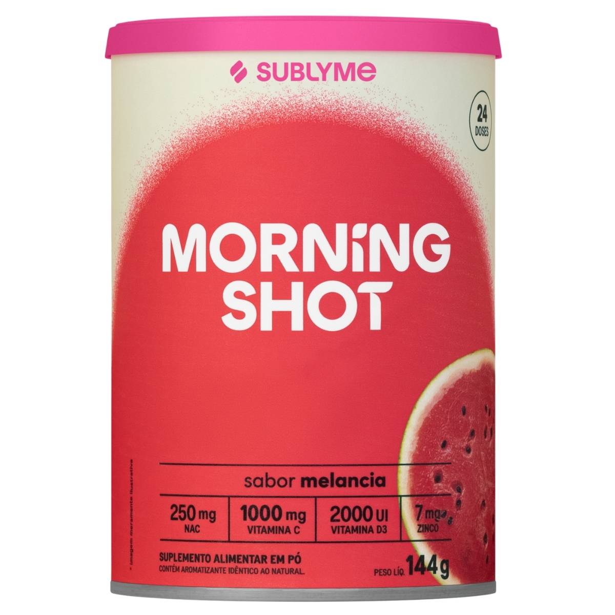 MORNING SHOT 2.0 - SABOR MELANCIA - SUBLYME - 144G