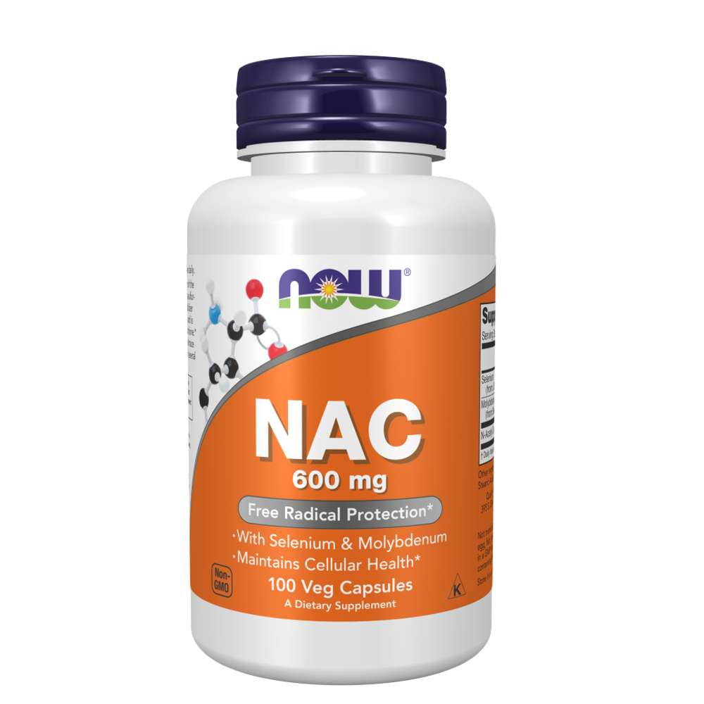 NAC N-acetil Cisteina 600mg 100 C�psulas Now Foods