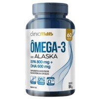 Ômega 3 do Alaska 60 Cápsulas ClinicMais Ômega 3 do Alaska 60 Cápsulas ClinicMais