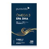 Ômega 3 EPA DHA 120 Cápsulas Puravida