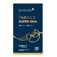 Ômega 3 Super DHA 120 Cápsulas Puravida