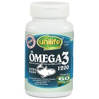 Ômega 3 Óleo de Peixe 1200mg 60 Cápsulas Unilife