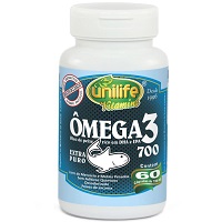 Ômega 3 Óleo de Peixe 700mg 60 Cápsulas Unilife
