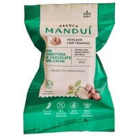 Paçoca com Cobertura de Chocolate 70% Cacau 30g Manduí