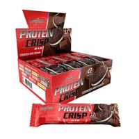 Barra de Proteína Protein Crisp Bar Cookies and Cream Caixa com 12UN de 45g Integralmedica
