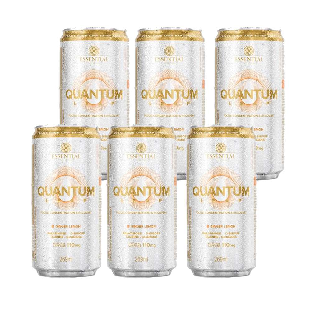 Quantum Leap Ginger Lemon Pack com 6UN 269ml Essential Nutrition