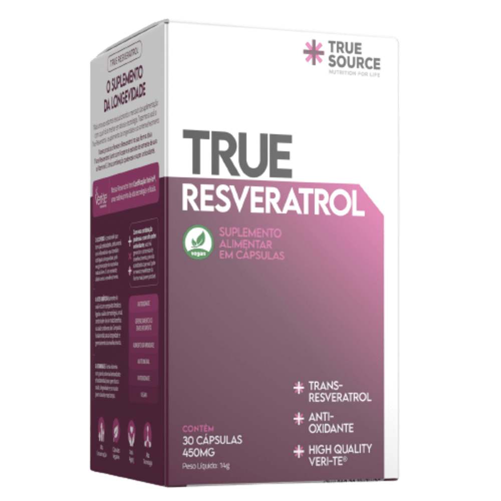 Resveratrol 30 Cápsulas True Source UniNatural