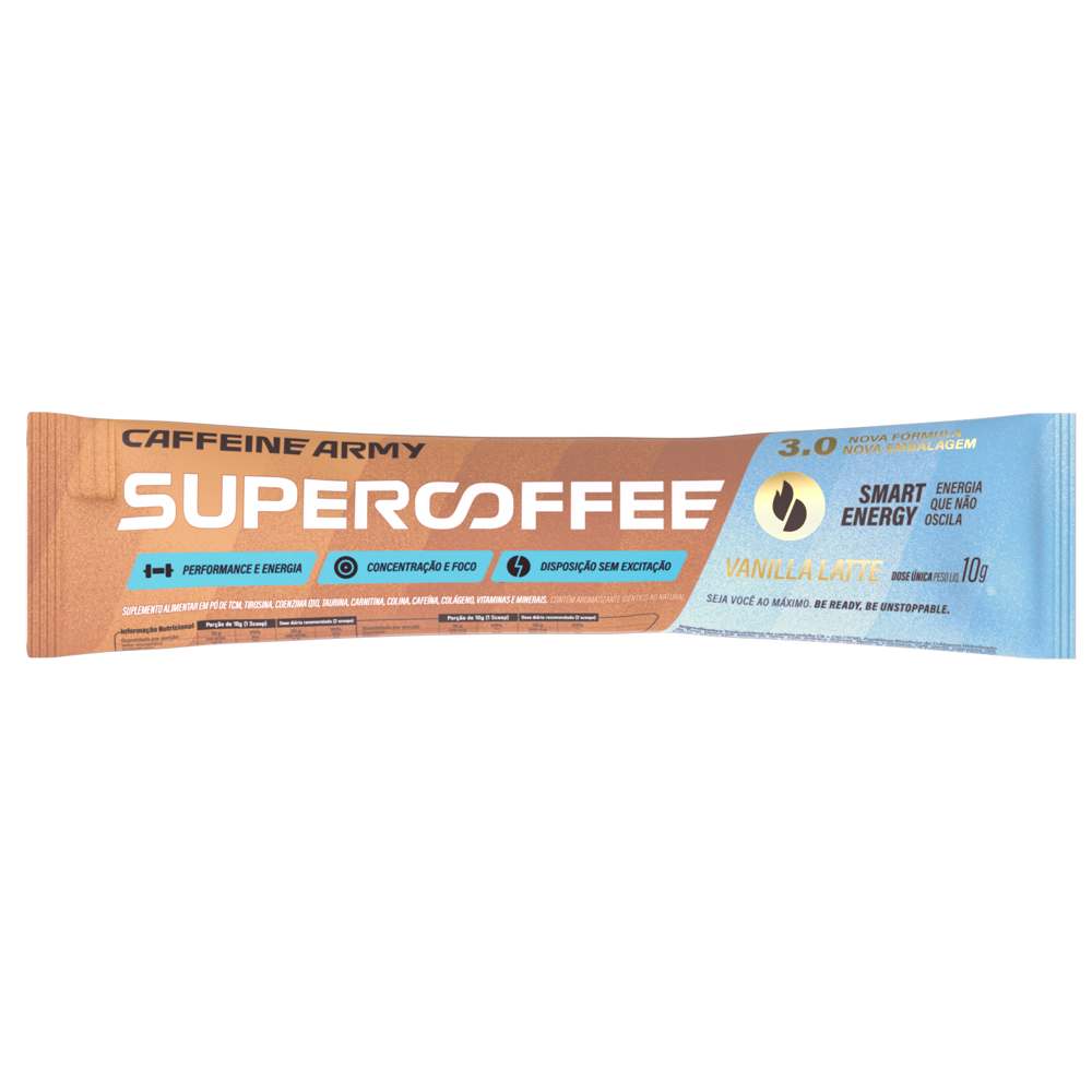 SACHE SUPERCOFFEE 10G VANILLA CAFFEINE ARMY