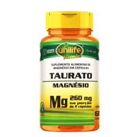 Taurato de Magnésio 60 Cápsulas Unilife Taurato de Magnésio 60 Cápsulas Unilife