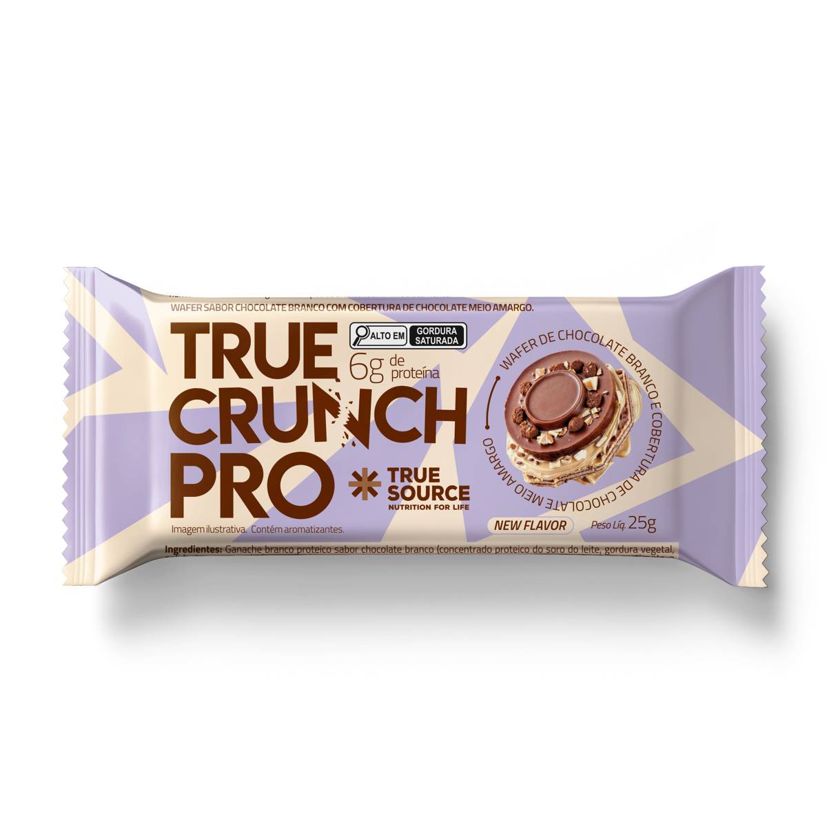 Pro Candy True Crunch Pro Chocolate Meio Amargo 25g True Source :: UniNatural