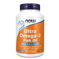 Ultra Ómega 3 500 EPA 250 DHA 180 Cápsulas Now Foods
