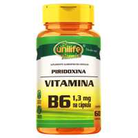 Vitamina B6 Piridoxina 60 Cápsulas Unilife