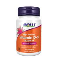Vitamina D3 2000UI 30 Cápsulas Now Foods