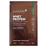 Whey Protein Isolado Dark Chocolate Sachê 30g Puravida Whey Protein Isolado Dark Chocolate Sachê 30g Puravida